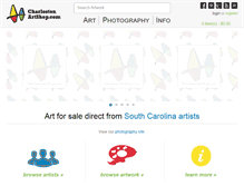 Tablet Screenshot of charlestonartshop.com